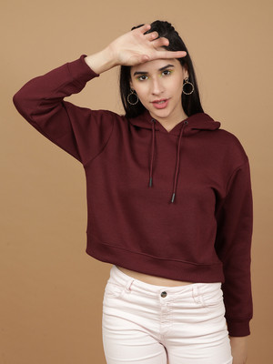 Freehand by The Indian Garage Co. Full Sleeve Solid Women Sweatshirt