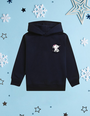 Nusyl Full Sleeve Graphic Print Girls Sweatshirt