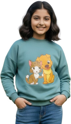 MAQUI Full Sleeve Printed Boys & Girls Sweatshirt