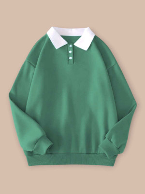 Faisalgarments Full Sleeve Solid Women Sweatshirt
