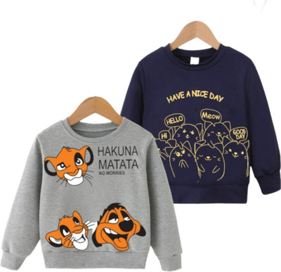 METRO STITCH Full Sleeve Printed Boys Sweatshirt