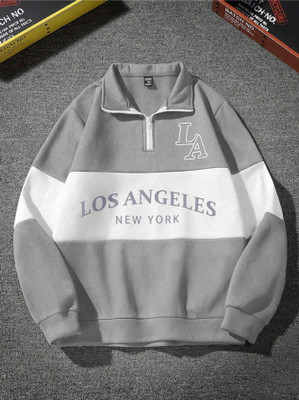 AVEJO Full Sleeve Color Block Men Sweatshirt