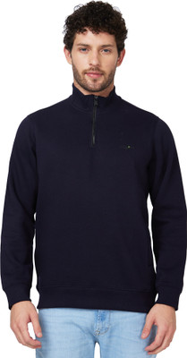 Spykar Full Sleeve Solid Men Sweatshirt