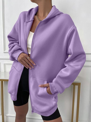 Artivri Full Sleeve Solid Women Sweatshirt