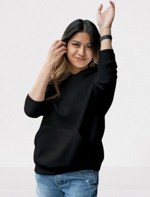 etsun Full Sleeve Solid Women Sweatshirt