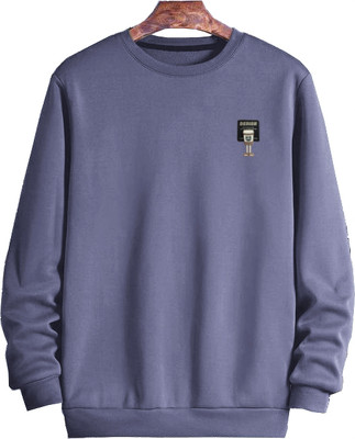 FASHLOOK Full Sleeve Printed Men Sweatshirt