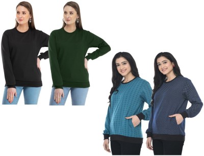 Indistar Full Sleeve Printed Women Sweatshirt