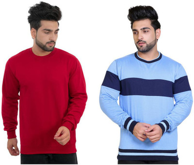 Bliss Bell Full Sleeve Self Design Men Sweatshirt