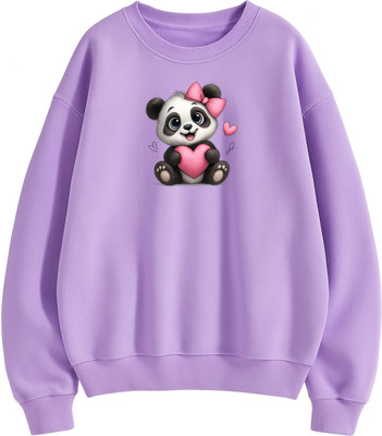 DEESO Full Sleeve Animal Print Women Sweatshirt
