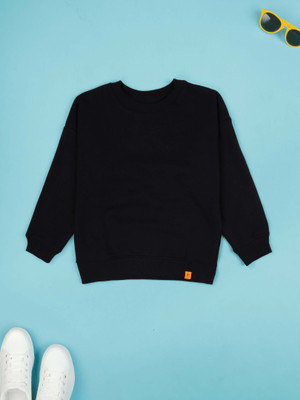 KiddoPanti Full Sleeve Solid Boys Sweatshirt