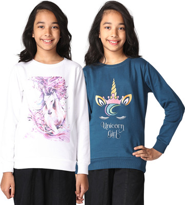 TotzTouch Full Sleeve Printed Girls Sweatshirt