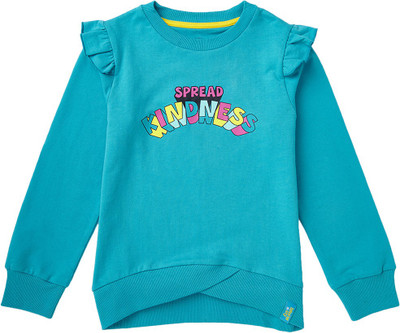 Cub McPaws Full Sleeve Graphic Print Girls Sweatshirt