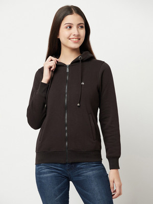 CRIMSOUNE CLUB Full Sleeve Solid Women Sweatshirt