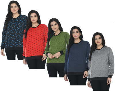 MTI FASHIONS Full Sleeve Printed Women Sweatshirt