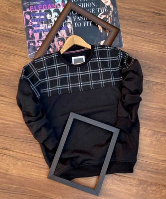 Magneto Full Sleeve Solid Men Sweatshirt