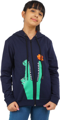 Ariel Full Sleeve Solid Girls Sweatshirt