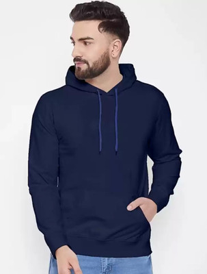 BELTLY Full Sleeve Solid Men Sweatshirt