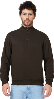 Spykar Full Sleeve Solid Men Sweatshirt