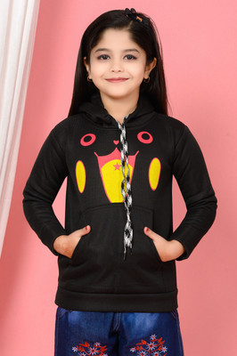 N C FASHION Full Sleeve Graphic Print Girls Sweatshirt
