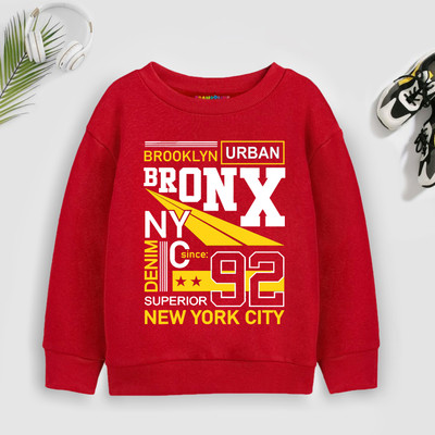 Trampoline Full Sleeve Printed Boys Sweatshirt