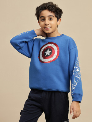 kidsville Full Sleeve Printed Boys Sweatshirt