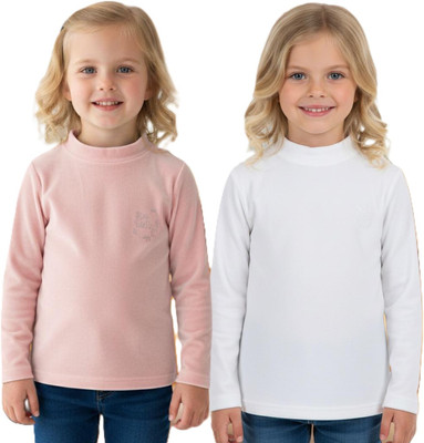 salvia Full Sleeve Solid Baby Girls Sweatshirt
