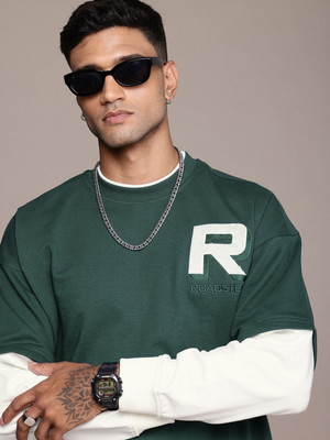 Roadster Full Sleeve Color Block Men Sweatshirt
