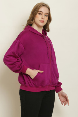 elegance redefined Full Sleeve Solid Women Sweatshirt