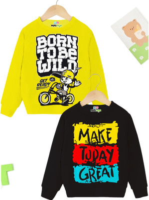 MINI MYN Full Sleeve Graphic Print Boys Sweatshirt