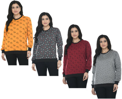 MTI FASHIONS Full Sleeve Printed Women Sweatshirt