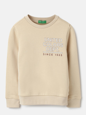 United Colors of Benetton Full Sleeve Printed Boys Sweatshirt