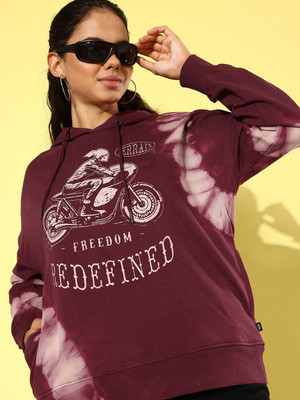 Roadster Full Sleeve Printed Women Sweatshirt