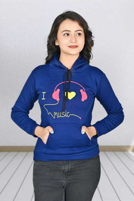 Hgwart Full Sleeve Animal Print Women Sweatshirt