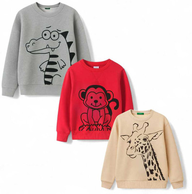 Mimmy Kids Full Sleeve Printed Boys & Girls Sweatshirt