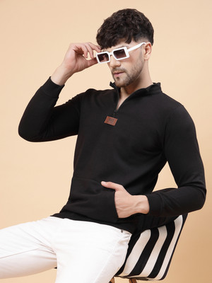 RIGO Full Sleeve Solid Men Sweatshirt