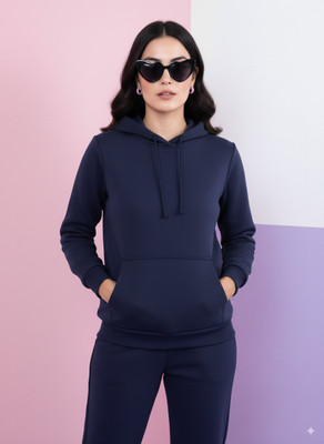 NUNO Full Sleeve Solid Women Sweatshirt