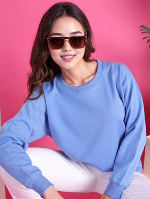 MACK JONNEY Full Sleeve Solid Women Sweatshirt