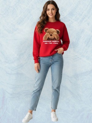 Stylezone Full Sleeve Self Design Women Sweatshirt