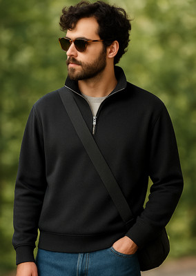 Clafoutis Full Sleeve Solid Men Sweatshirt