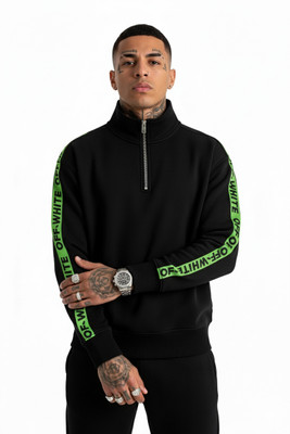 NEET Full Sleeve Printed, Solid Men Sweatshirt