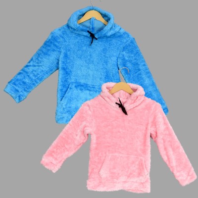 SHOTEK Full Sleeve Solid Boys & Girls Sweatshirt