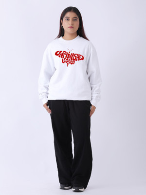 TheBTclub Full Sleeve Self Design Men & Women Sweatshirt