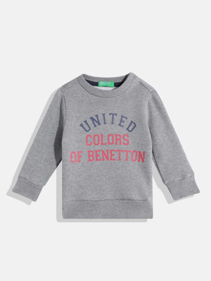 United Colors of Benetton Full Sleeve Printed Baby Boys Sweatshirt