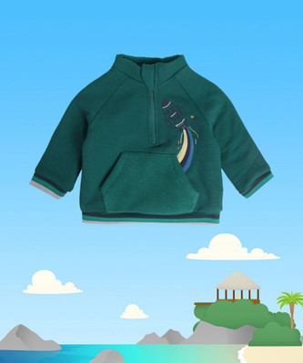 MINI KLUB Full Sleeve Solid Baby Boys Sweatshirt