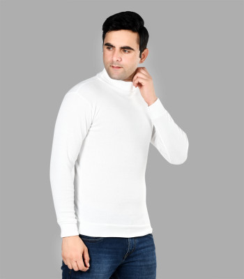 SQS Full Sleeve Solid Men Sweatshirt