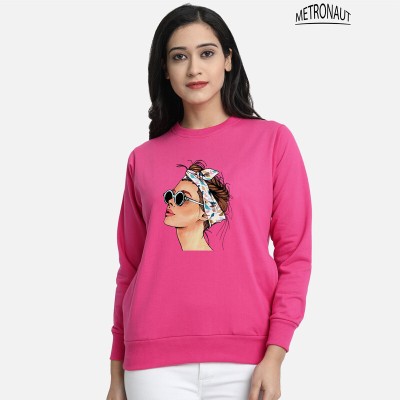 METRONAUT Full Sleeve Graphic Print Women Sweatshirt