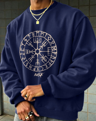 AUSK Full Sleeve Graphic Print Men Sweatshirt