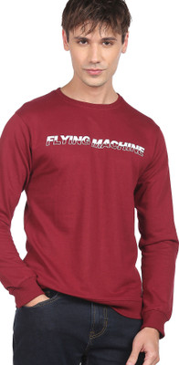 FLYING MACHINE Full Sleeve Printed Men Sweatshirt