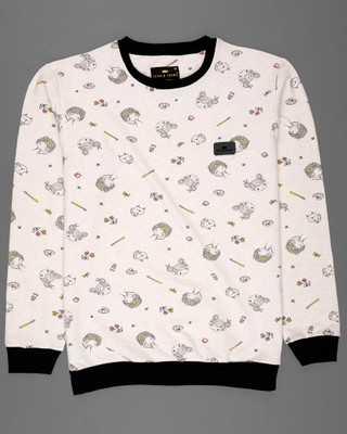 french crown Full Sleeve Printed Men Sweatshirt