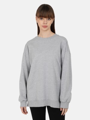 Bene Kleed Full Sleeve Solid Women Sweatshirt